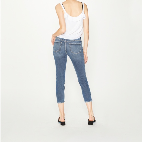 🔥Silver vintage mid rise ankle slim jeans - Picture 7 of 8